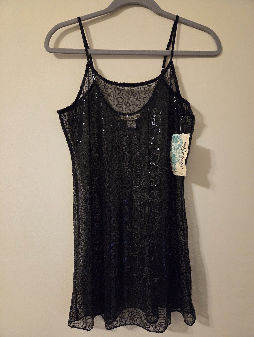 Belle du Jour Y2k Sequins Sheer Dress